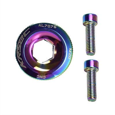 Danh mục CRANK 2021 Các bộ phận xe đạp nhôm đầy màu sắc M18/M20 MTB Crankset Cover Screw