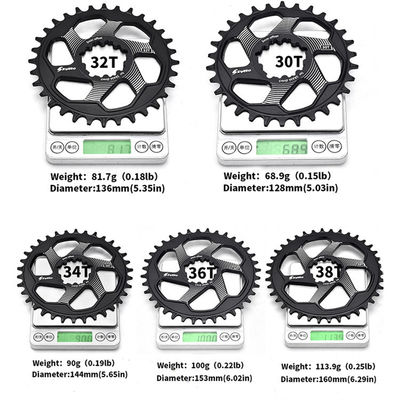 Crankset xe đạp MTB với vòng dây chuyền 30/32/34/36/38T và chiều dài crank 170mm