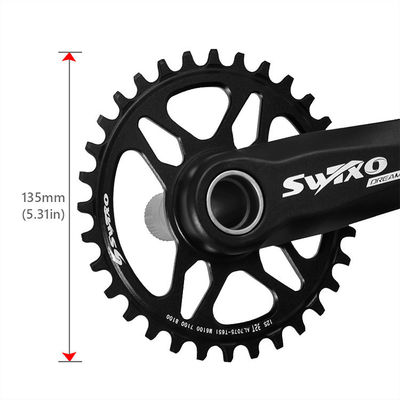 Mountain Bike Bottom Bracket Crankset với 170mm Crank Arm và 32/34/36/38T Chainwheel